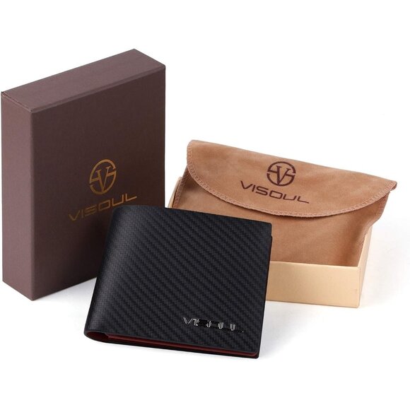 Men's Leather RFID Blocking Wallet Extra Capacity, Bifold Security Wallet - Picture 6 of 7